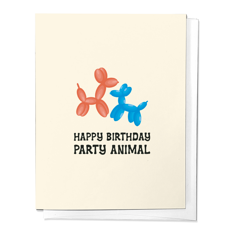 Happy Birthday Party Animal Greeting Card