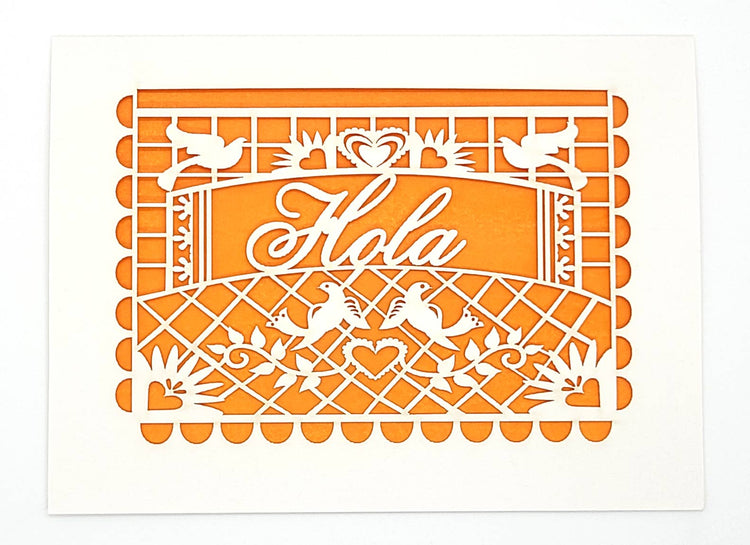 Hola Laser Cut Card