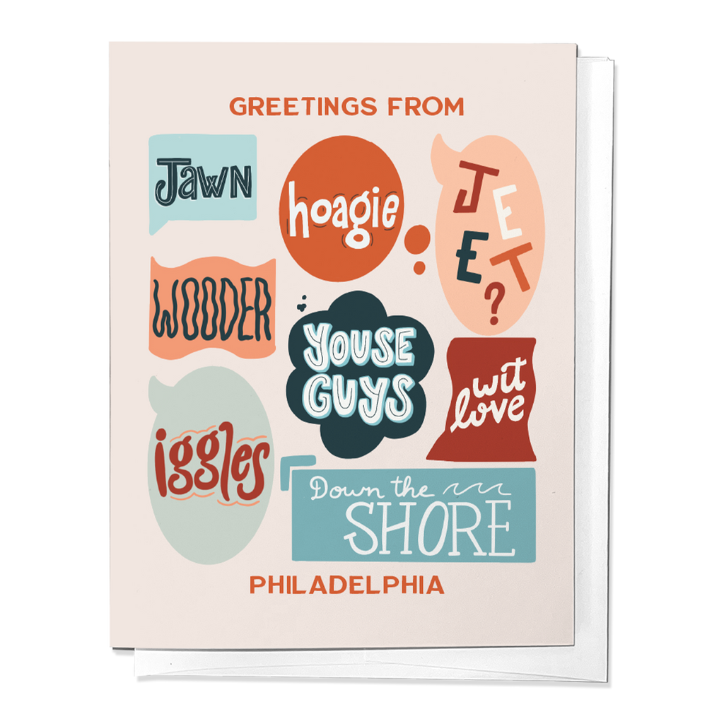 Greetings from Philadelphia Slang Card