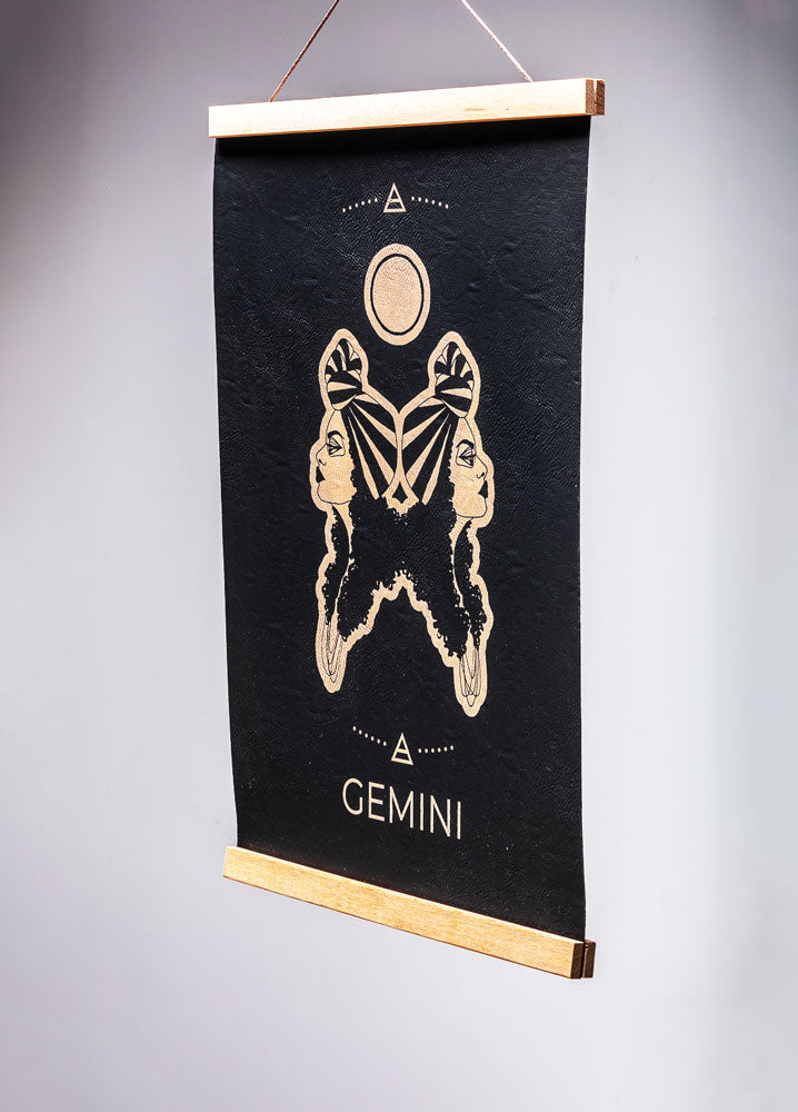 Gemini (May 21 – June 20) - Zodiac Wall Art (12x18)