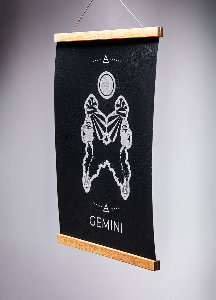 Gemini (May 21 – June 20) - Zodiac Wall Art (12x18)