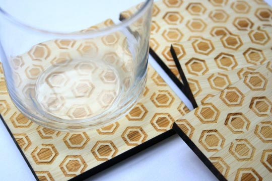 Classic Textiles Coaster: Hexagonal