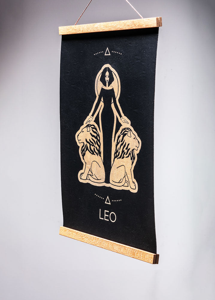 Leo (July 23 – August 22) - Zodiac Wall Art (12x18)