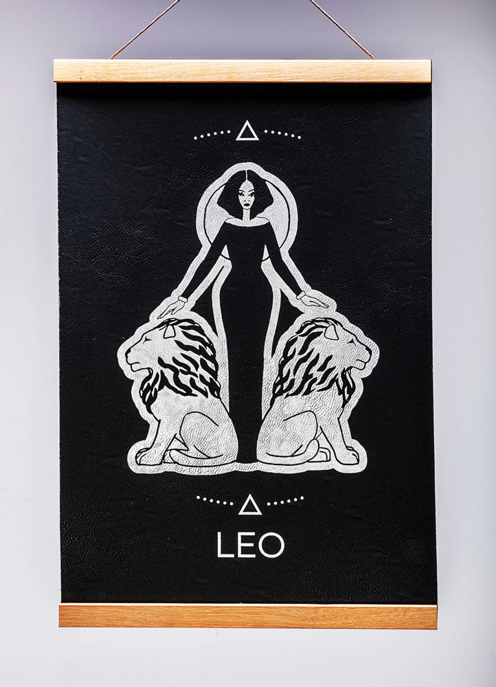 Leo (July 23 – August 22) - Zodiac Wall Art (12x18)