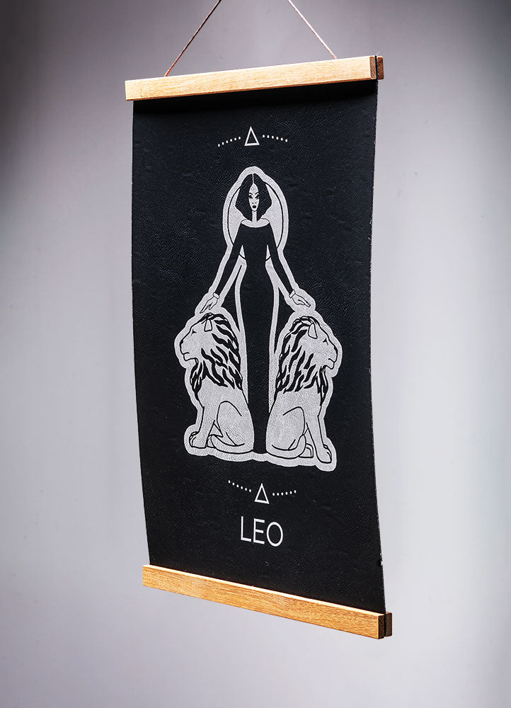 Leo (July 23 – August 22) - Zodiac Wall Art (12x18)