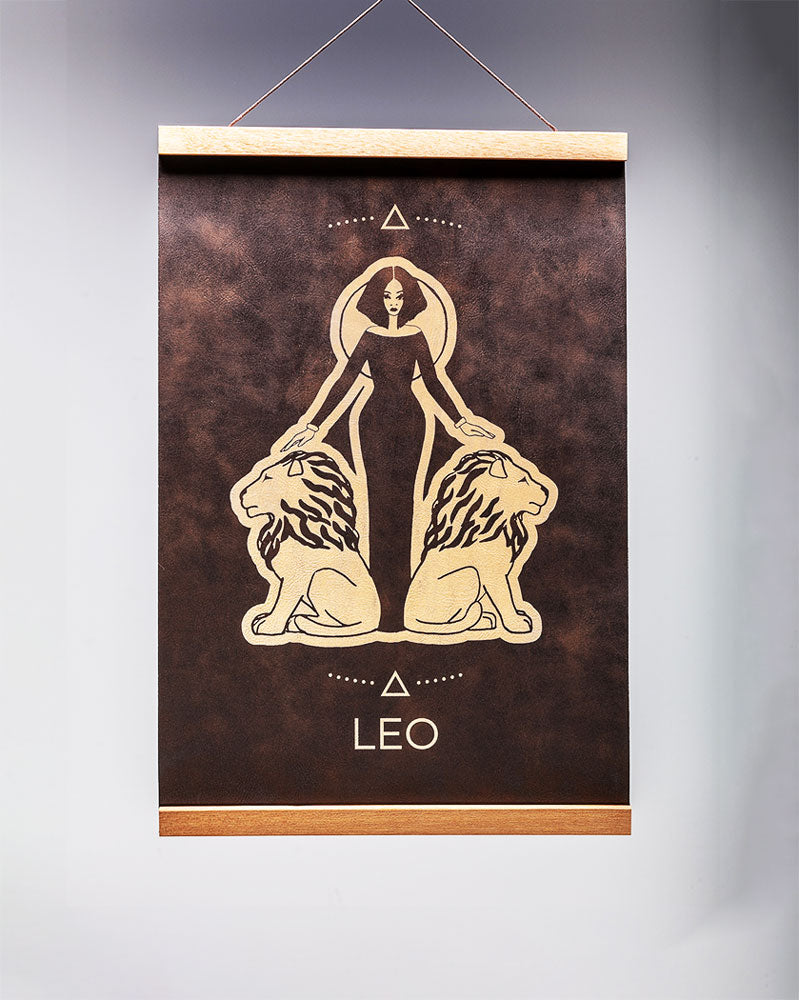 Leo (July 23 – August 22) - Zodiac Wall Art (12x18)
