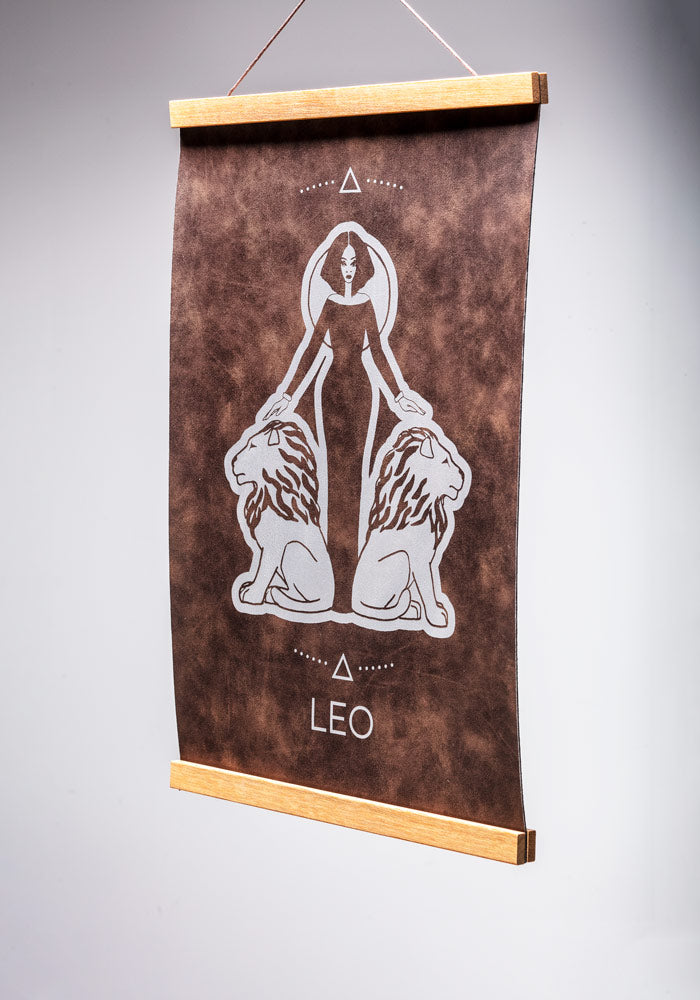 Leo (July 23 – August 22) - Zodiac Wall Art (12x18)