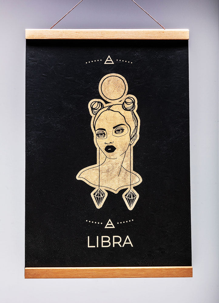 Libra (Sept. 23 – October 22) - Zodiac Wall Art (12x18)