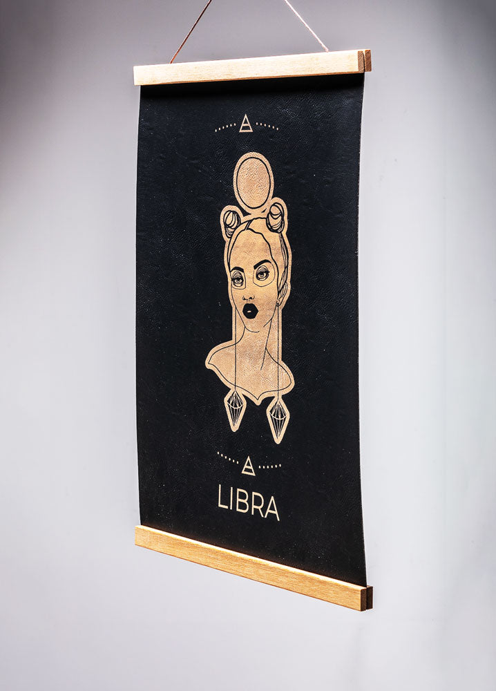Libra (Sept. 23 – October 22) - Zodiac Wall Art (12x18)
