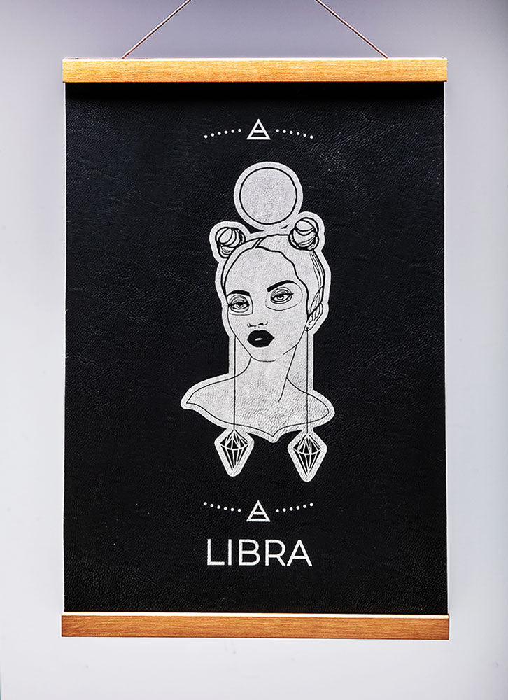 Libra (Sept. 23 – October 22) - Zodiac Wall Art (12x18)