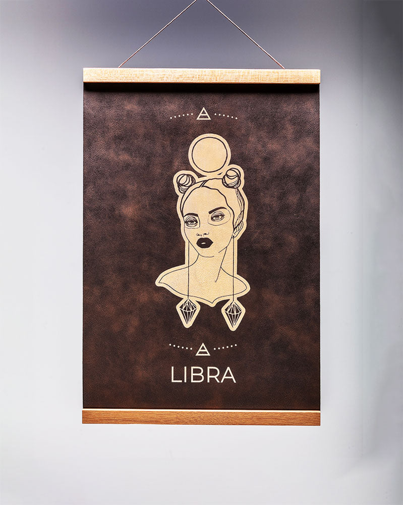 Libra (Sept. 23 – October 22) - Zodiac Wall Art (12x18)