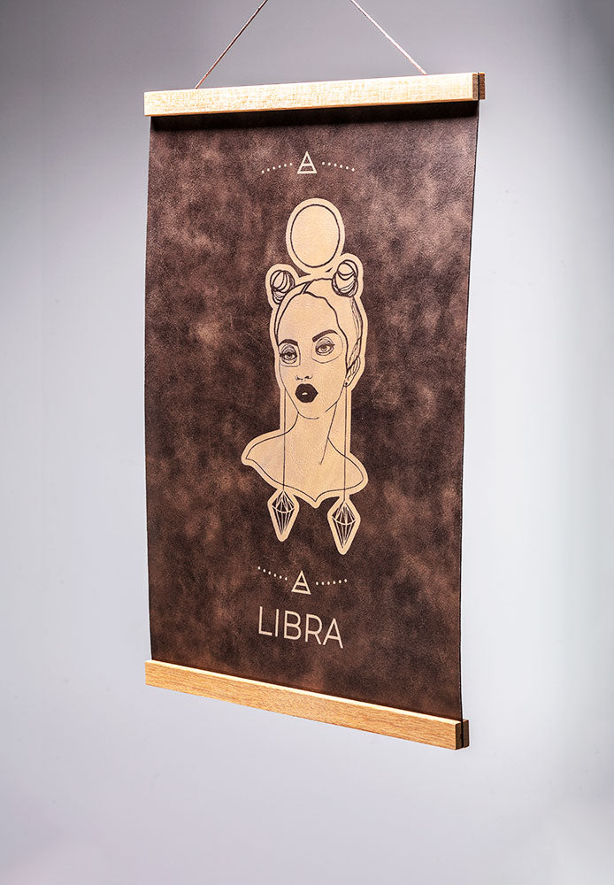 Libra (Sept. 23 – October 22) - Zodiac Wall Art (12x18)