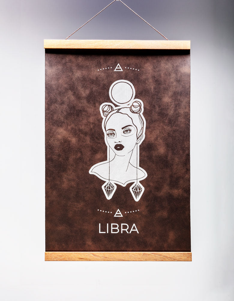 Libra (Sept. 23 – October 22) - Zodiac Wall Art (12x18)