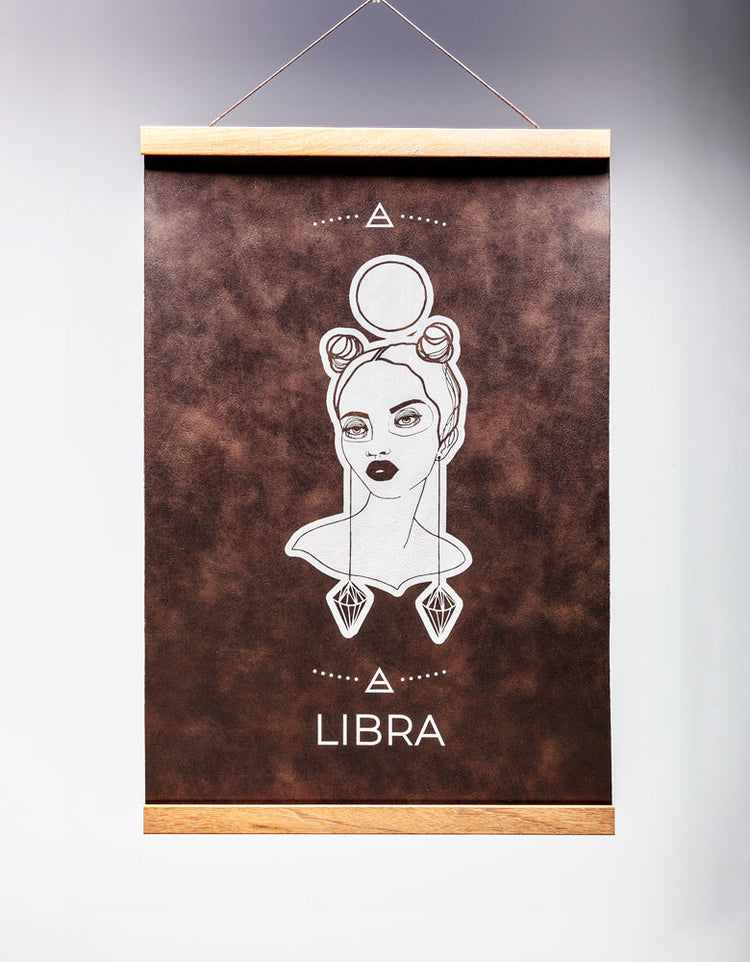 Libra (Sept. 23 – October 22) - Zodiac Wall Art (12x18)