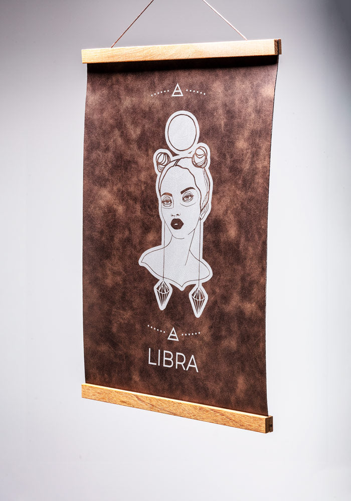 Libra (Sept. 23 – October 22) - Zodiac Wall Art (12x18)