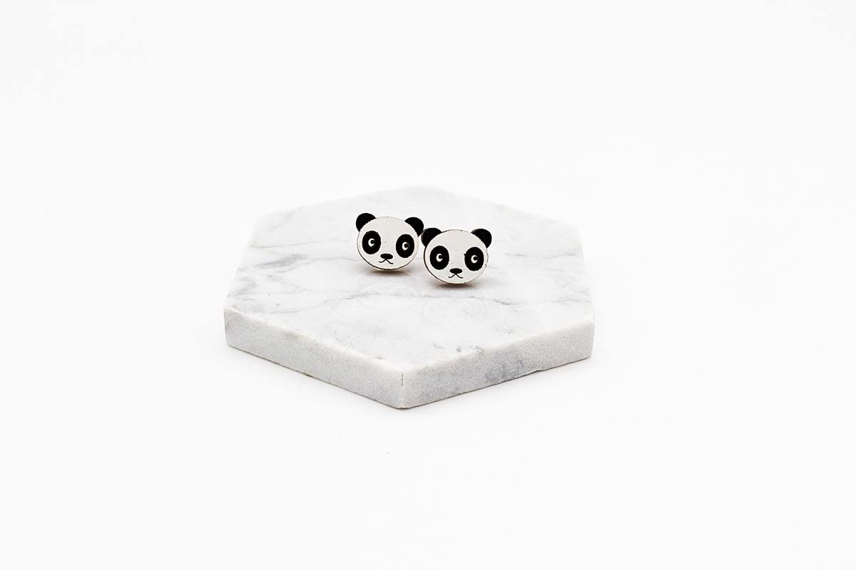 Panda Stud Earrings