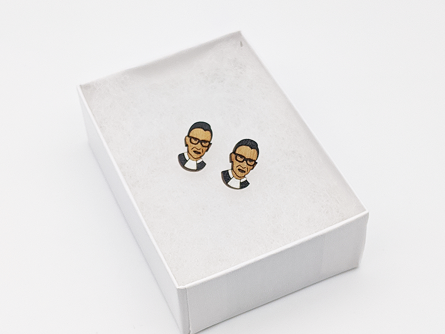 Notorious RBG Stud Earrings