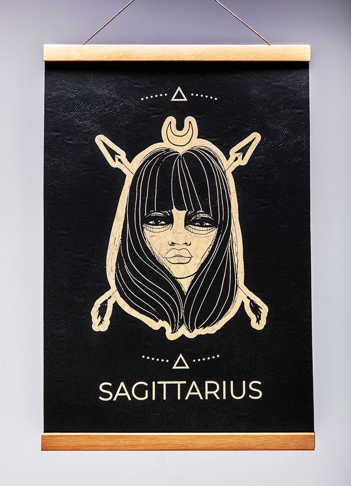 Sagittarius (Nov. 22 – Dec. 21) - Zodiac Wall Art (12x18)