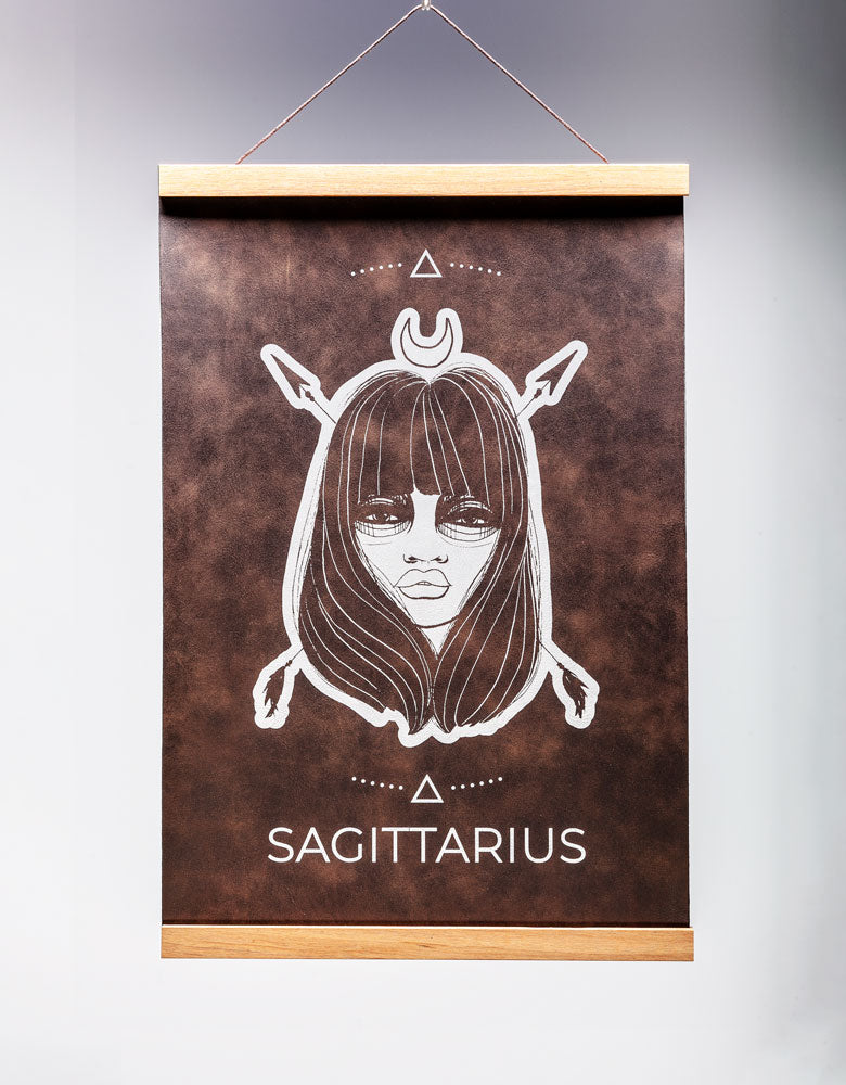 Sagittarius (Nov. 22 – Dec. 21) - Zodiac Wall Art (12x18)