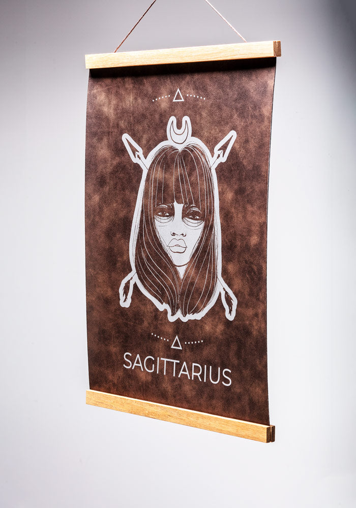 Sagittarius (Nov. 22 – Dec. 21) - Zodiac Wall Art (12x18)