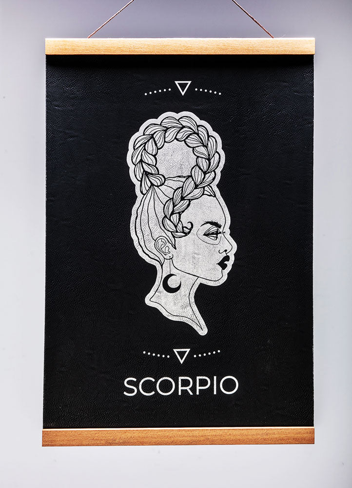 Scorpio (Oct. 23 – Nov. 21) - Zodiac Wall Art (12x18)