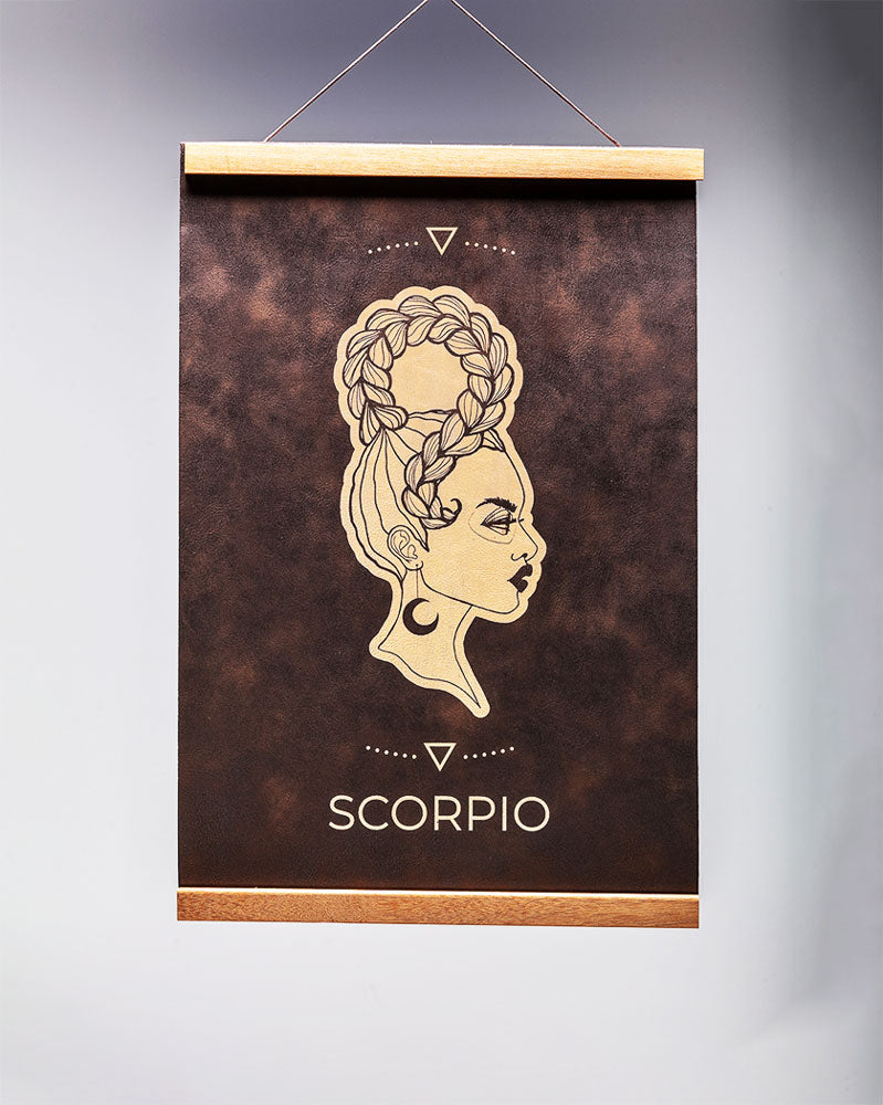 Scorpio (Oct. 23 – Nov. 21) - Zodiac Wall Art (12x18)