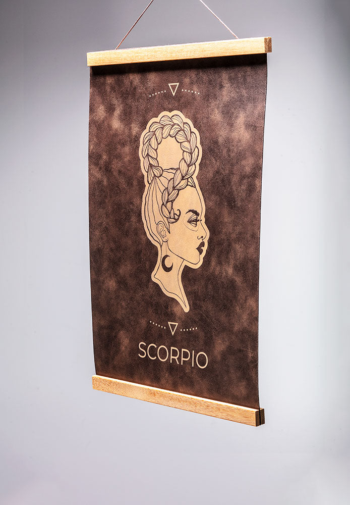 Scorpio (Oct. 23 – Nov. 21) - Zodiac Wall Art (12x18)