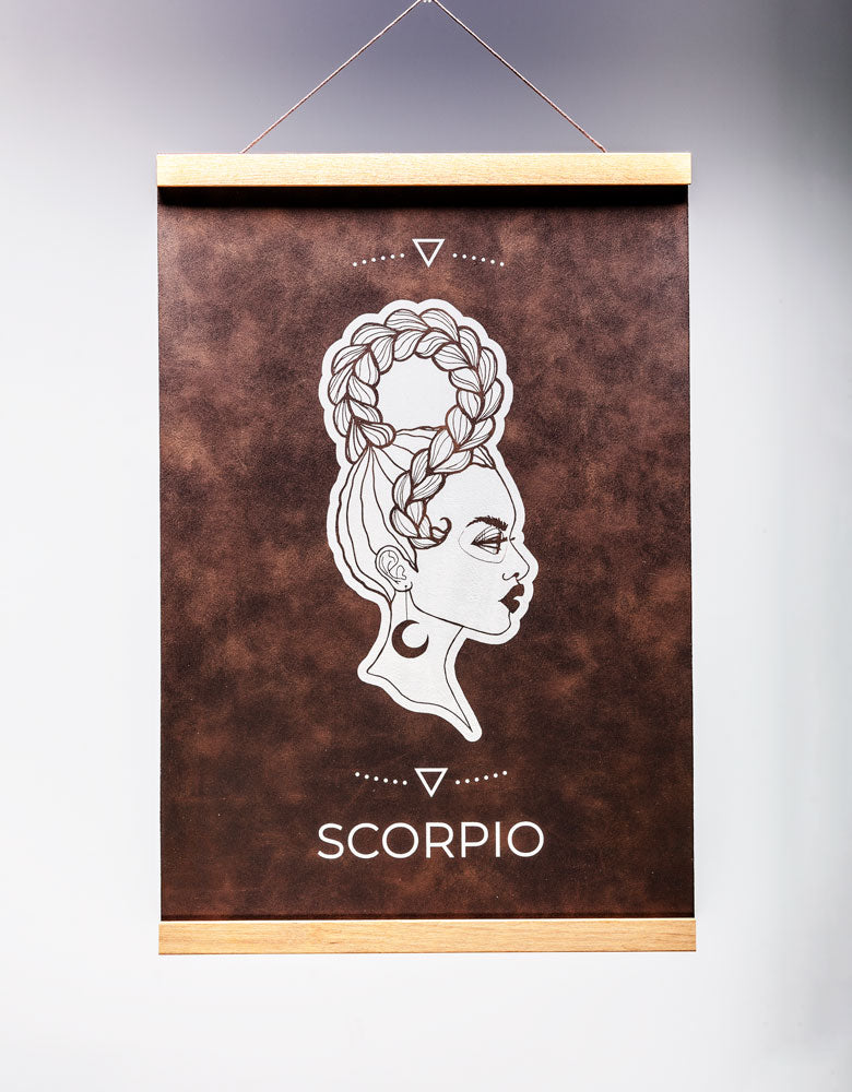 Scorpio (Oct. 23 – Nov. 21) - Zodiac Wall Art (12x18)