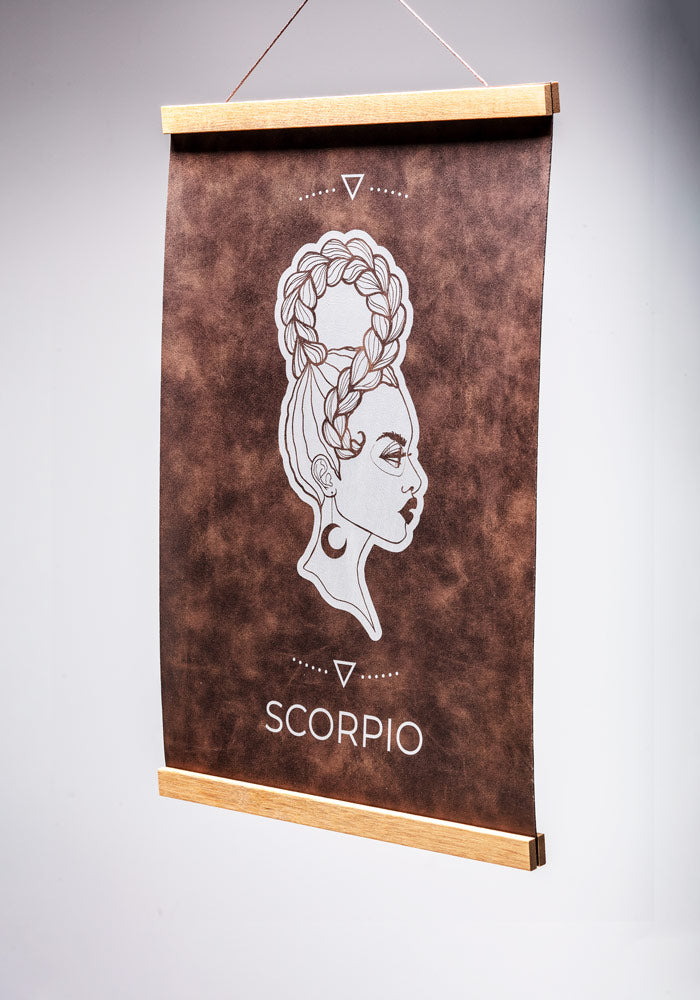 Scorpio (Oct. 23 – Nov. 21) - Zodiac Wall Art (12x18)