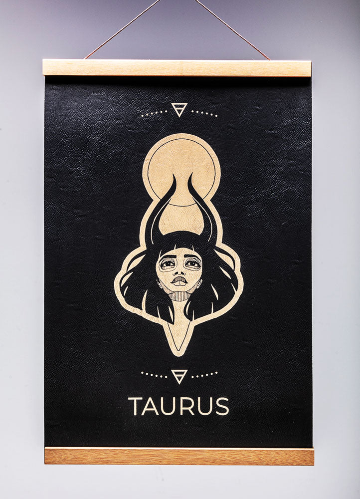 Taurus (April 20 – May 20) - Zodiac Wall Art (12x18)