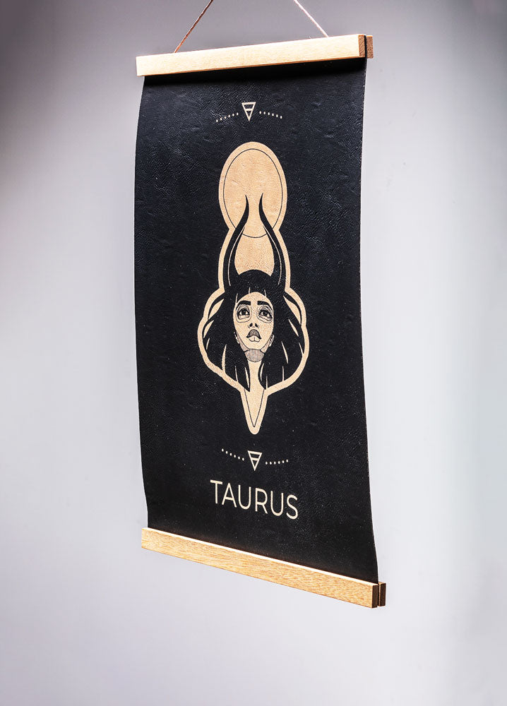 Taurus (April 20 – May 20) - Zodiac Wall Art (12x18)