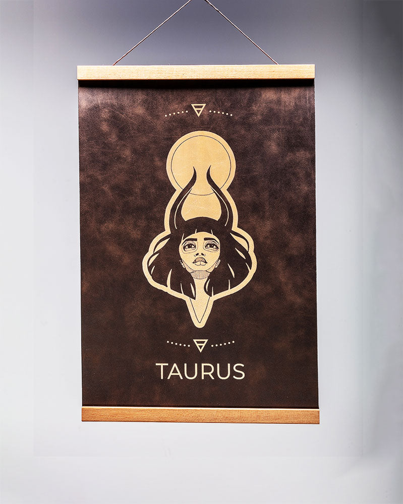 Taurus (April 20 – May 20) - Zodiac Wall Art (12x18)