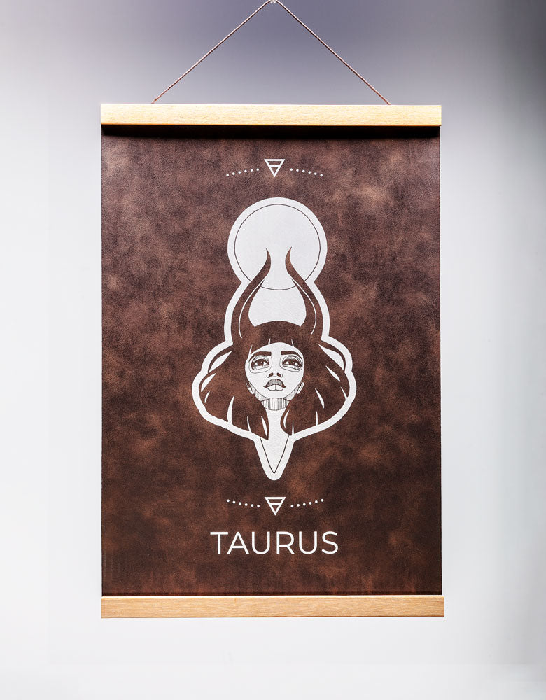 Taurus (April 20 – May 20) - Zodiac Wall Art (12x18)