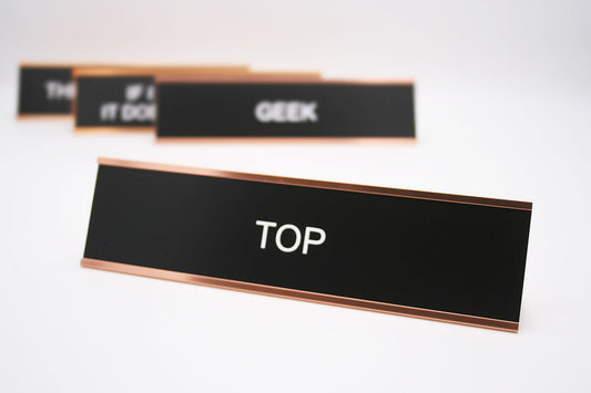 Top Desk Name Plate