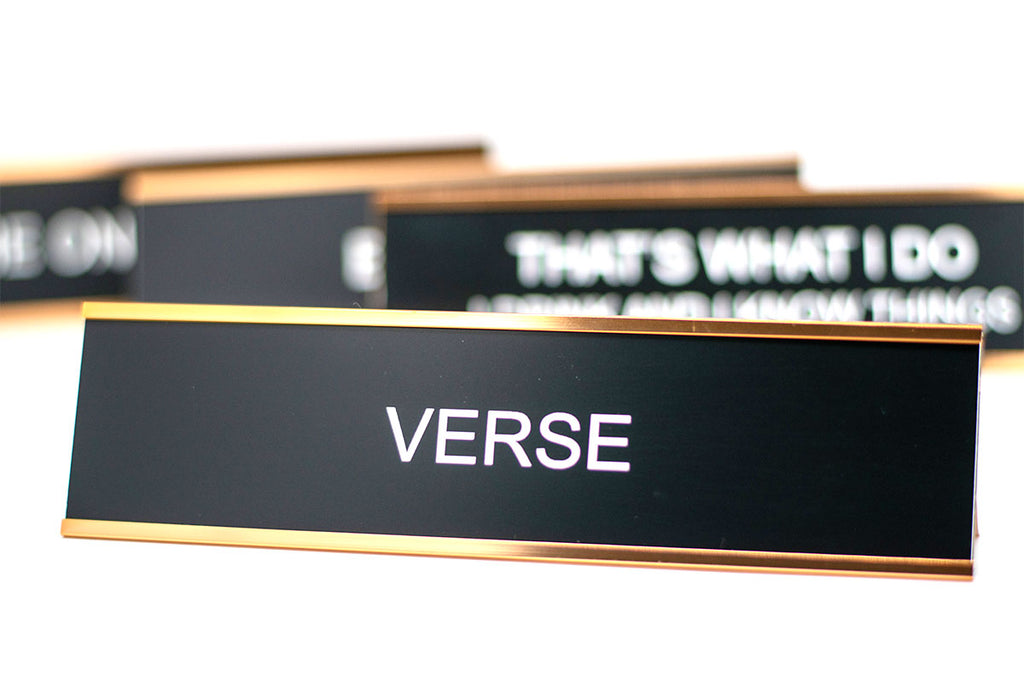 Verse Desk Name Plate