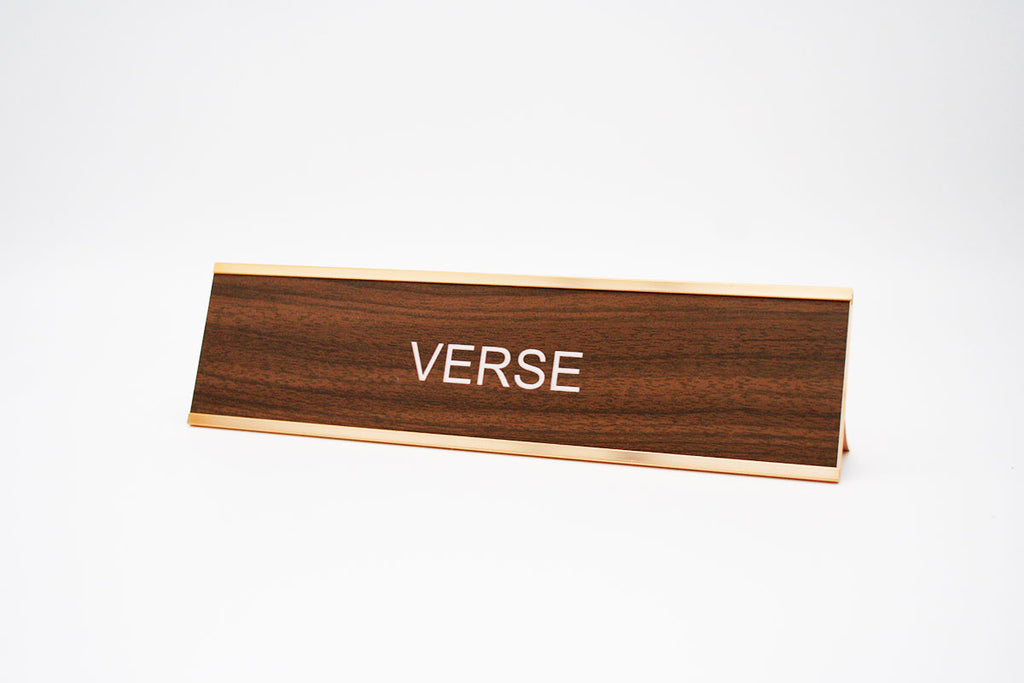 Verse Desk Name Plate