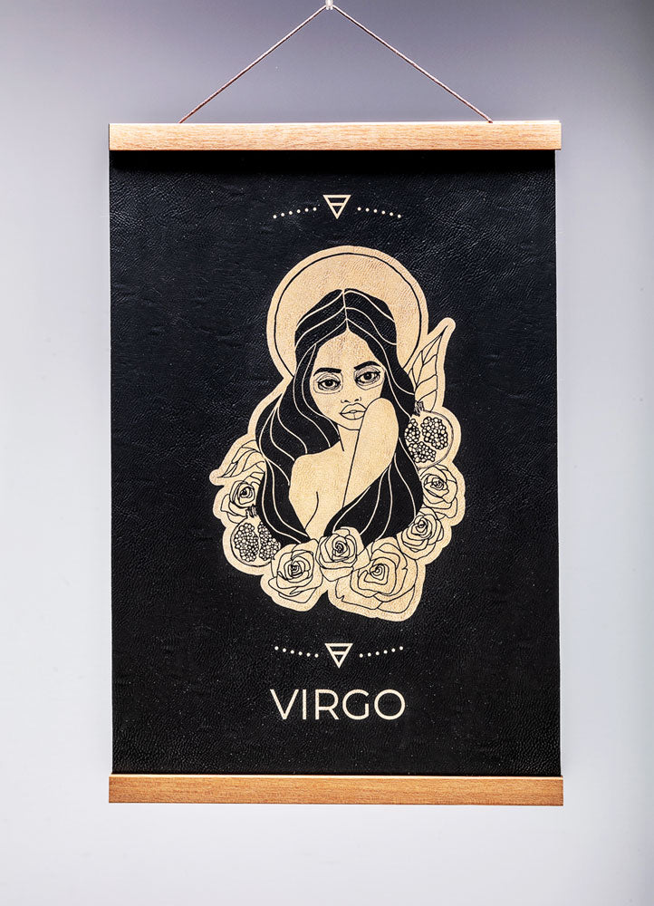 Virgo (August 23 – Sept. 22) - Zodiac Wall Art (12x18)