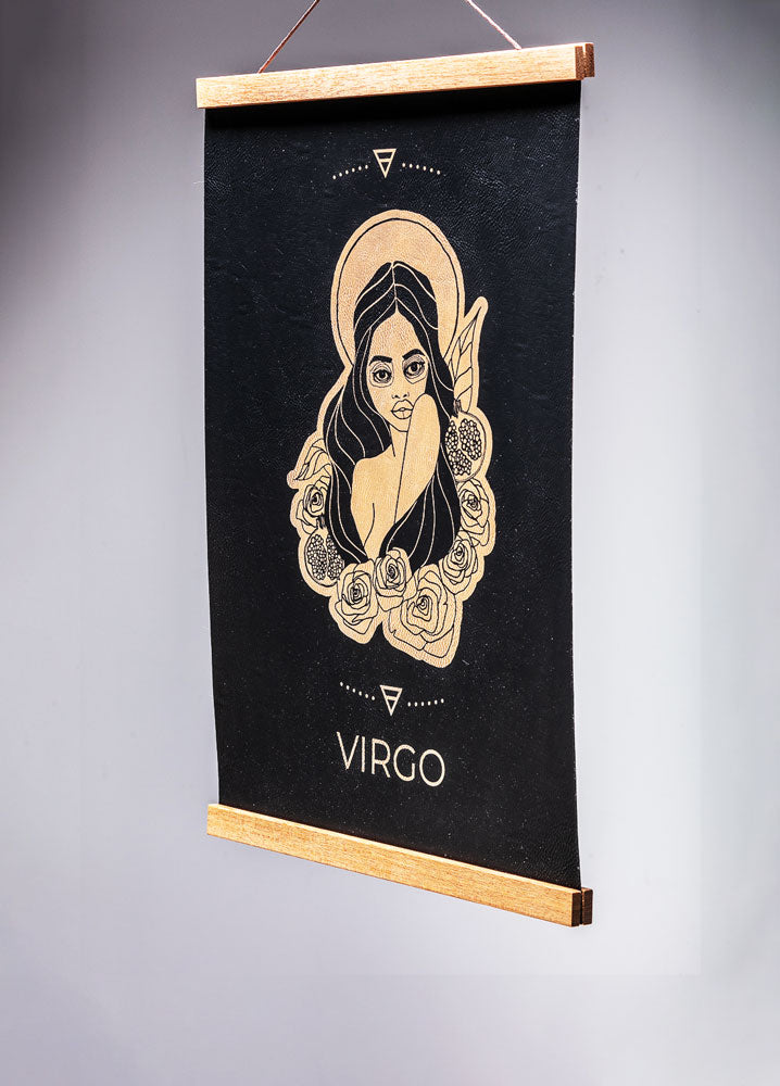 Virgo (August 23 – Sept. 22) - Zodiac Wall Art (12x18)
