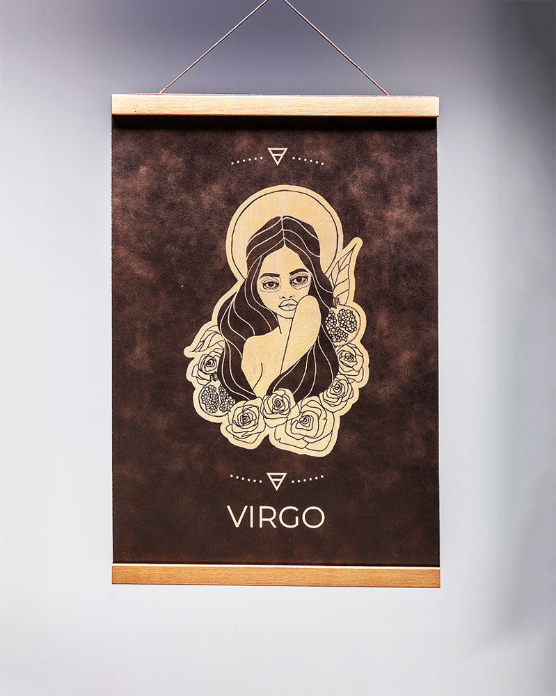 Virgo (August 23 – Sept. 22) - Zodiac Wall Art (12x18)