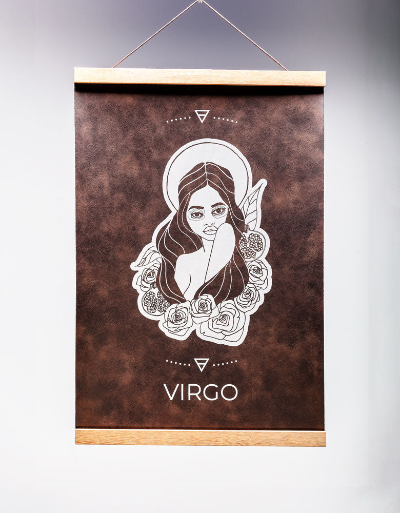 Virgo (August 23 – Sept. 22) - Zodiac Wall Art (12x18)